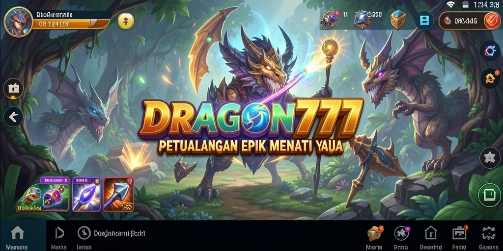 Tampilan gameplay DRAGON777 yang penuh aksi dan petualangan menanti Anda.