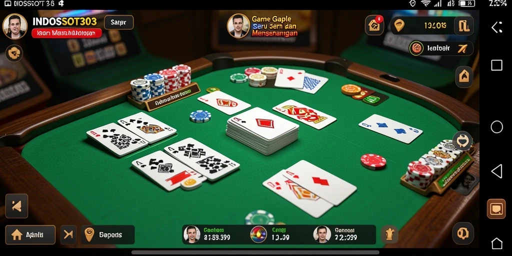 Tampilan gameplay Gaple yang seru dan interaktif.