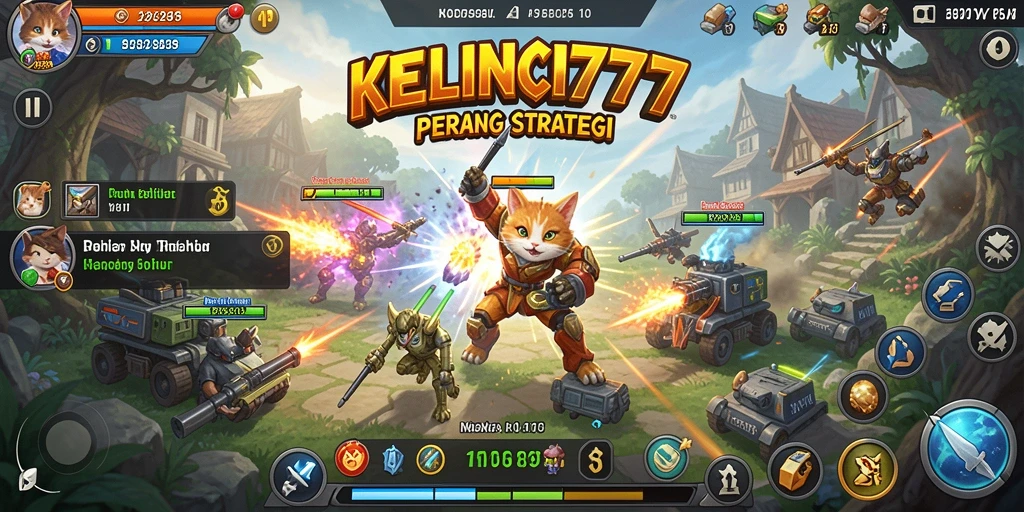 Tampilan gameplay KELINCI777 yang penuh strategi dan aksi.
