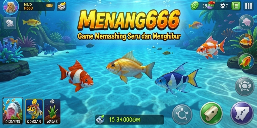 Tampilan menarik dari gameplay memancing di MENANG666.