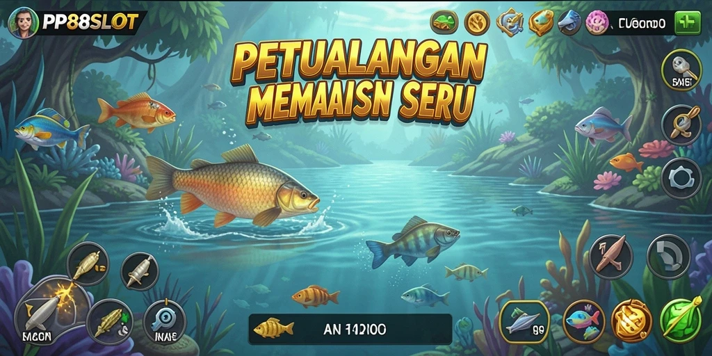 Gameplay seru PP88SLOT dengan aksi memancing yang mendebarkan.