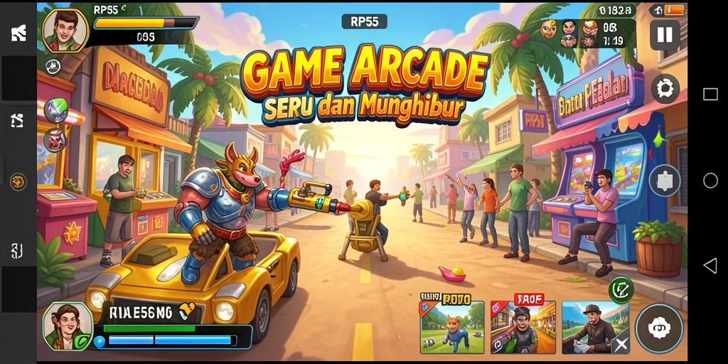 Tampilan menarik dari gameplay RP55 yang mengasyikkan.