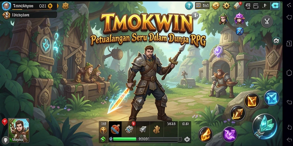 Screenshot gameplay TMOKWIN menunjukkan aksi pertempuran yang mendebarkan.