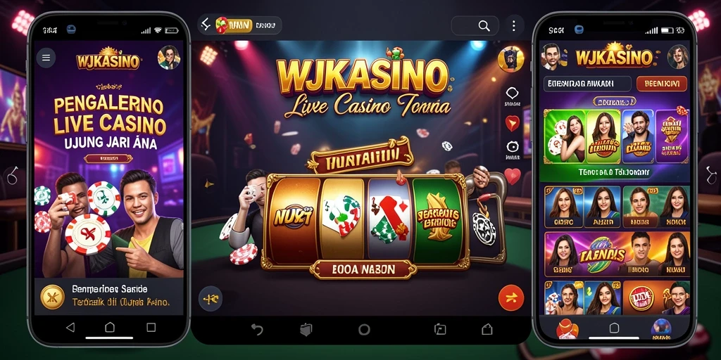 Tampilan menarik gameplay Live Casino dengan dealer profesional.